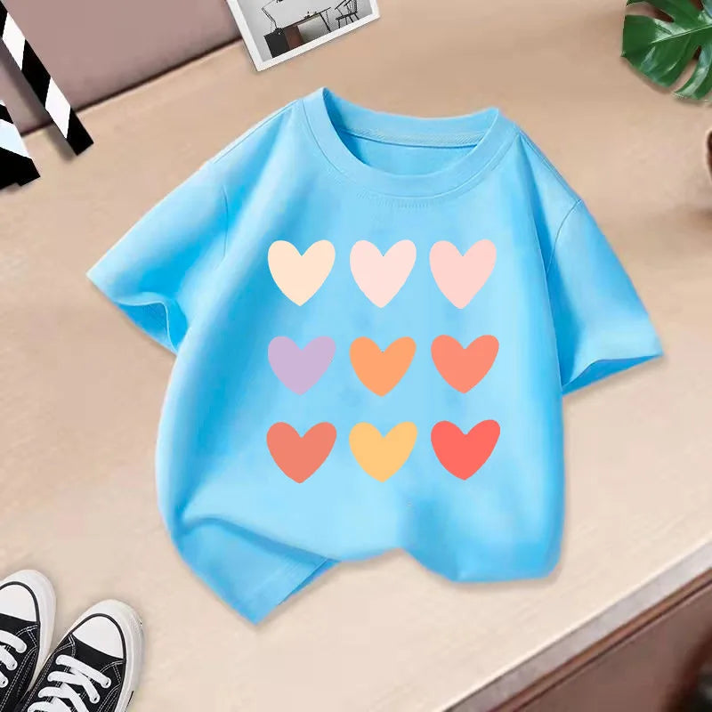 Summer New Children's Clothing Children's T-shirt Boys and Girls Casual Fashion Short-sleeved Baby Half-sleeved Top Base Shirt