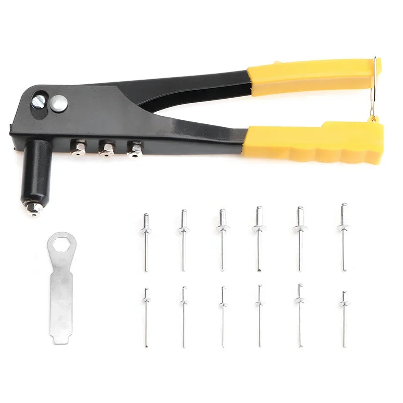 120Pcs Rivets / Heavy Duty Riveter Set Pop Rivet Gun Assortment Kit Hand Tools Rivet Nut Tool