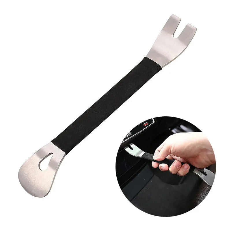 Car Trim Removal Tool Stainless Steel Durable Two-end Trim Removal Level Pry Tools Door Panel Audio Terminal Fastener Driver