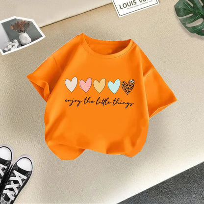 Summer New Children's Clothing Children's T-shirt Boys and Girls Casual Fashion Short-sleeved Baby Half-sleeved Top Base Shirt