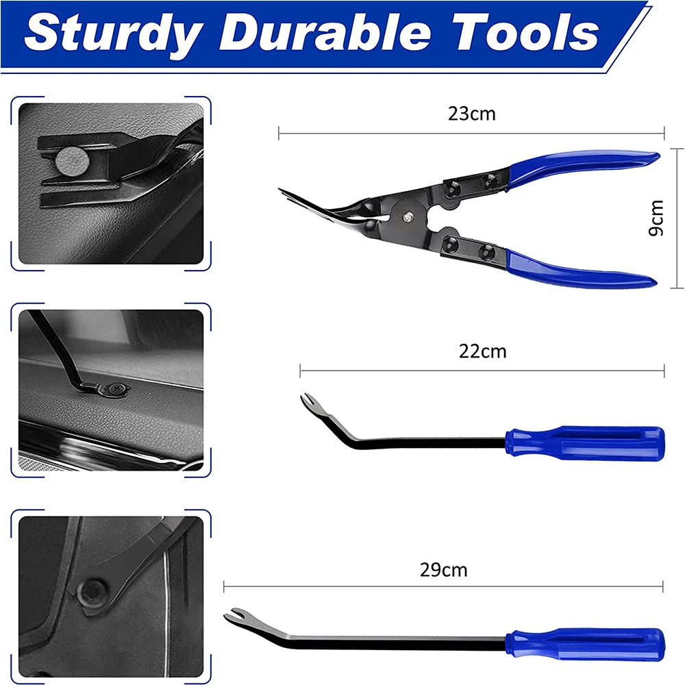 Car Trim Removal Tool Set Clip Pliers Fastener Remover Stereo Removal Hand-held Disassembly Tools