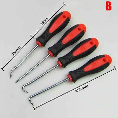 4Pcs/set Car Pick and Hook Set Gasket Puller Removing Repair Tools Screwdriver Set Car Oil Seal O-Ring Seal Auto Car Accessories