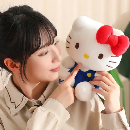 Sanrio Hello Kitty Kuromi Baby Stuffed Toys Anime Plush Toys Throw Pillow Kids Car Decoration Doll Birthday Gifts For Girls Kids