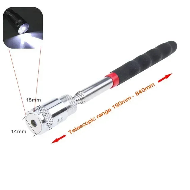 Telescopic Magnetic Pen Metalworking Handy Tool Magnet Capacity for Picking Up Nut Bolt Adjustable Pickup Rod Stick Mini Pen