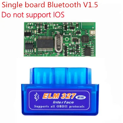 Super Mini ELM327 Bluetooth V1.5 With Double Pic18f25k80 WIFI ELM 327 V1.5 OBD2 Scanner Universal Disgnostic Tool Android IOS