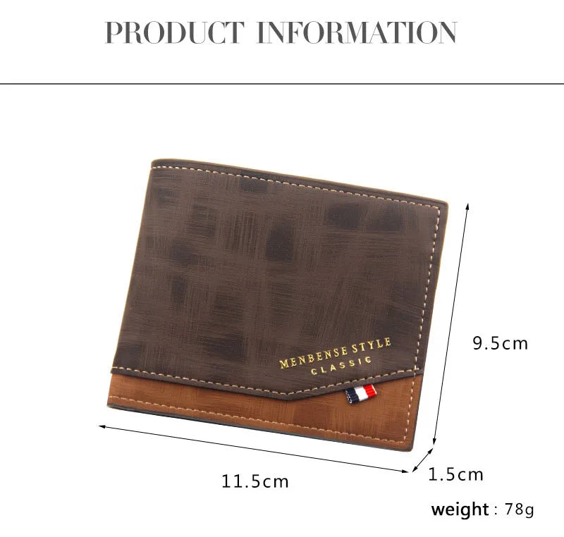 Free Name Engraving Men Wallets Slim Coin Pocket Photo Holder New Short Small Male Wallet Card Holder Frosted Leather Men Purses