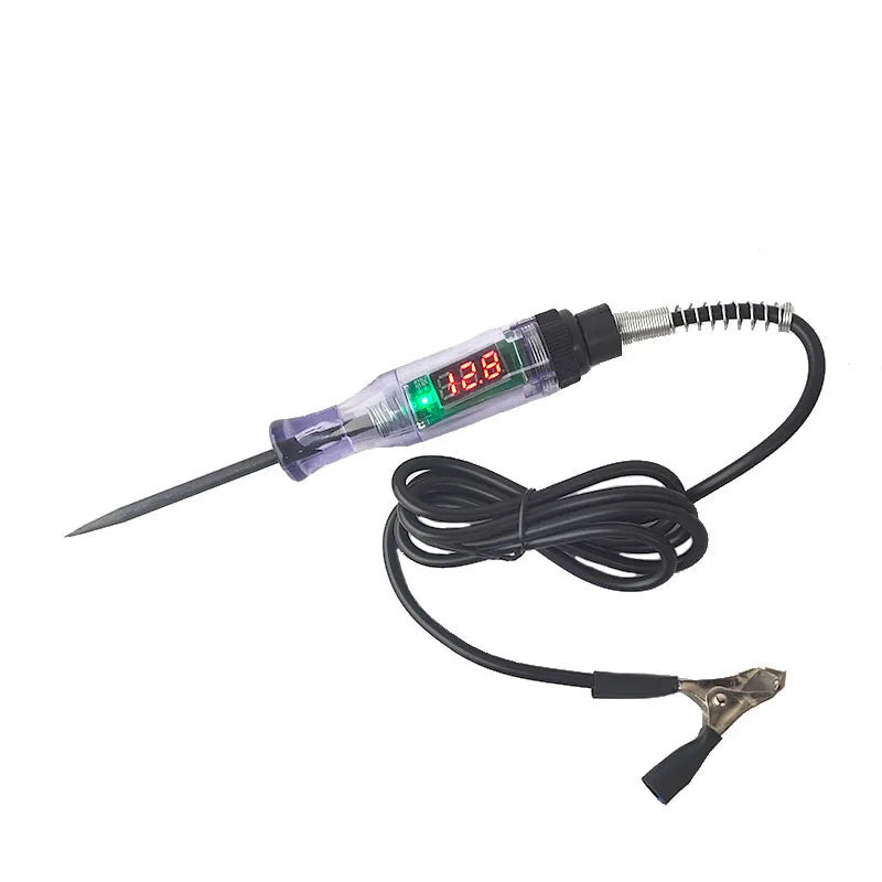 Universal Digital Display Car Truck Voltage Circuit Tester Probe Pen Light Bulb Diagnostic Tool Car Circuit Repair Accessories