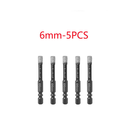 5-16mm Hexagonal Shank Brazed Dry Ceramic Tile Drill Bit Marble Granite Vitrified Tile Hole Opener Diamond Drill Bit