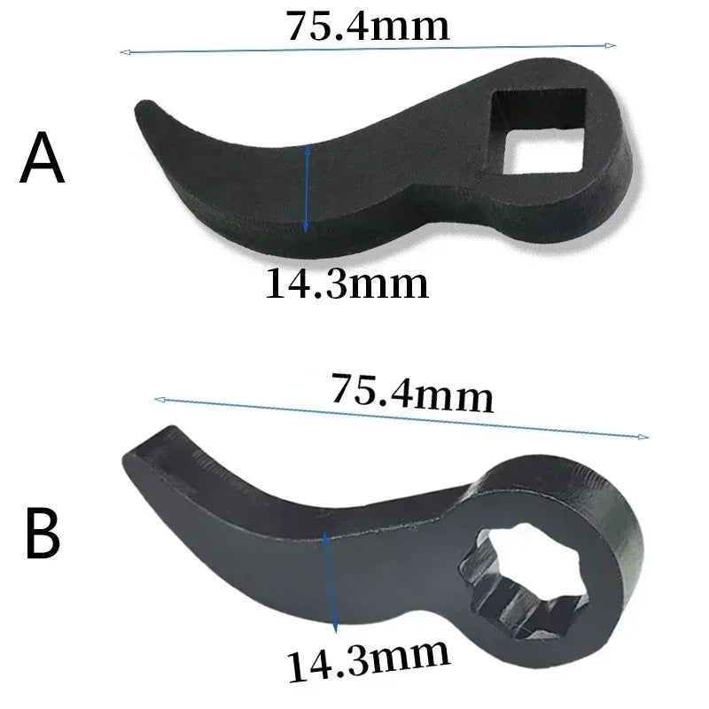 Angle Type Half Axle Disassembly Tool Drive Pry Bar Adapter Used for Open-end Wrenches Disassembling Axles Car Repair Tools