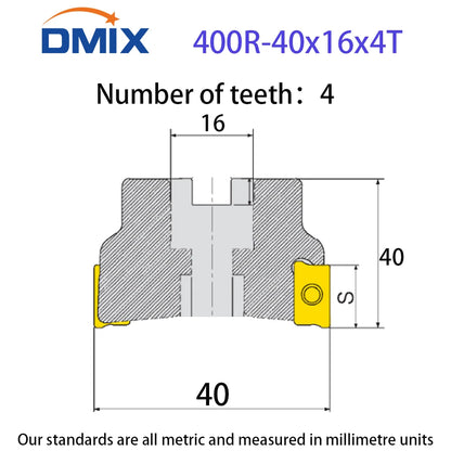 DMIX BAP400R EAP400R APMT1604 Milling Holder Cutterhead Shoulder Cutting Right Angle Precision Milling Cutter End Mill Holder