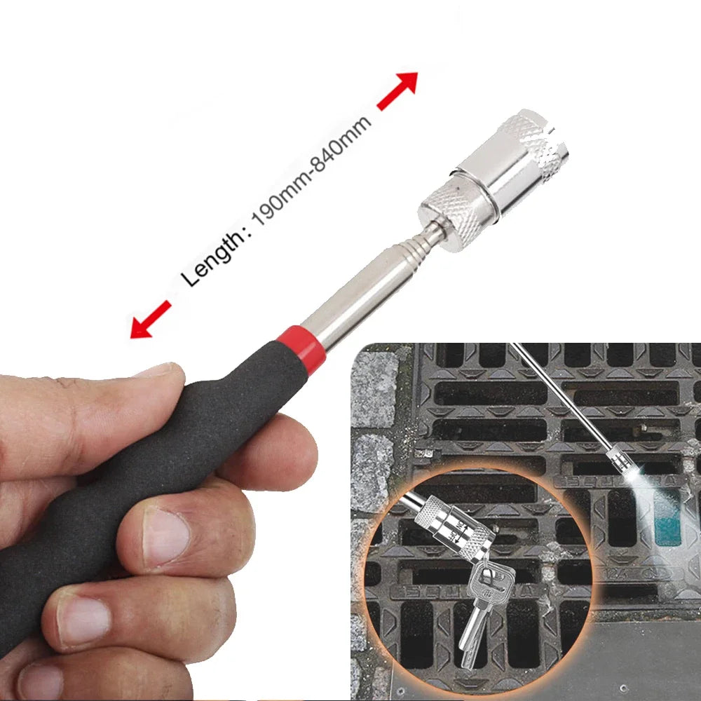 New Mini Portable Telescopic Magnetic Magnet Pen Handy Tool Capacity for Picking Up Nut Bolt Extendable Pickup Rod Stick