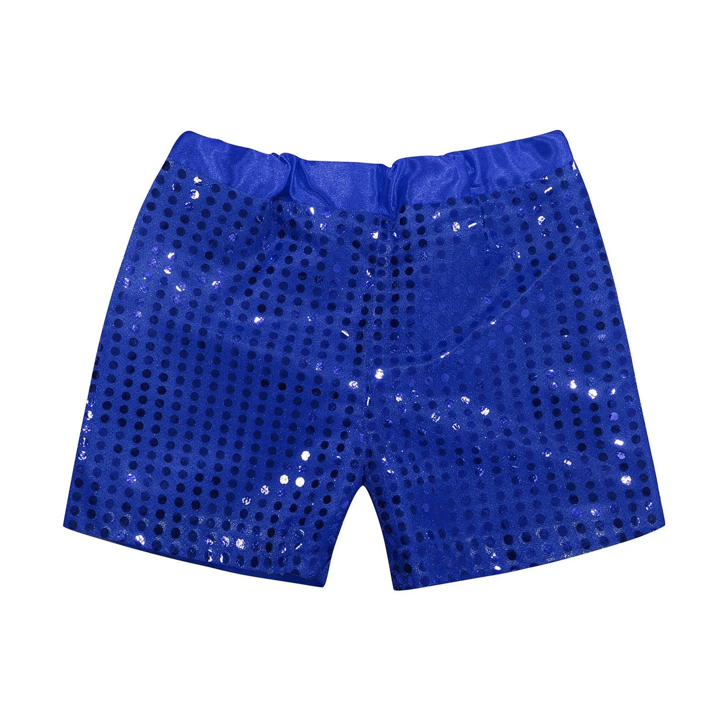 Toddler Kids Baby Girls Boys Sparkly Sequins Elastic Waist Birthday Shorts Pants Party Shorts Breathable Plus Size Pants