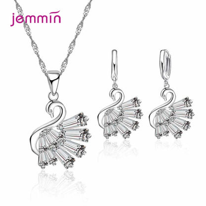 Super Deal Genuine 925 Streling Silver Jewelry Sets Women Girls Wedding Party Fine Jewelry Accessory Multiple Style