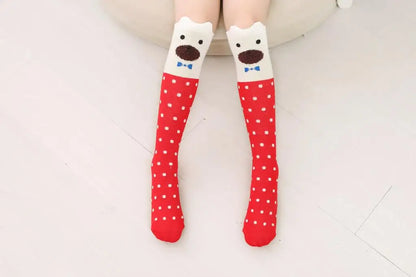 infant Child warmer ankle short lovely socks Cartoon Kids Knee High long cotton Baby cute Animal Over Knee Socks girls stockings