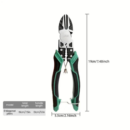 Multifunctional Diagonal Pliers Hardware Wire Cutters Professional Electrician Anti Slip Durable Universal Repair Tools Pliers