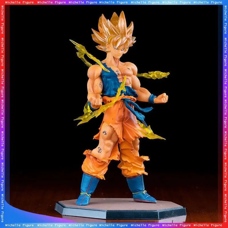 Hot Anime Dragon Ball Son Goku Super Saiyan Figure 17cm/6.69in Goku DBZ Action Figure Model Gifts Collectible Figurines for Kids