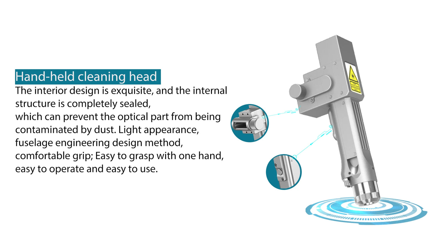 Portable 1000W 1500W 2000W Laser Cleaning Machine Fiber Laser Rust Removing Machine