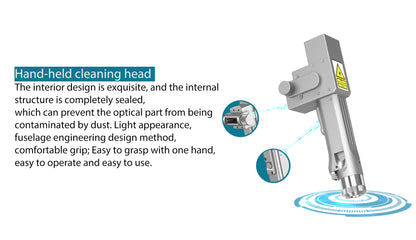 Portable 1000W 1500W 2000W Laser Cleaning Machine Fiber Laser Rust Removing Machine
