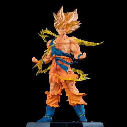 Hot Anime Dragon Ball Son Goku Super Saiyan Figure 17cm/6.69in Goku DBZ Action Figure Model Gifts Collectible Figurines for Kids