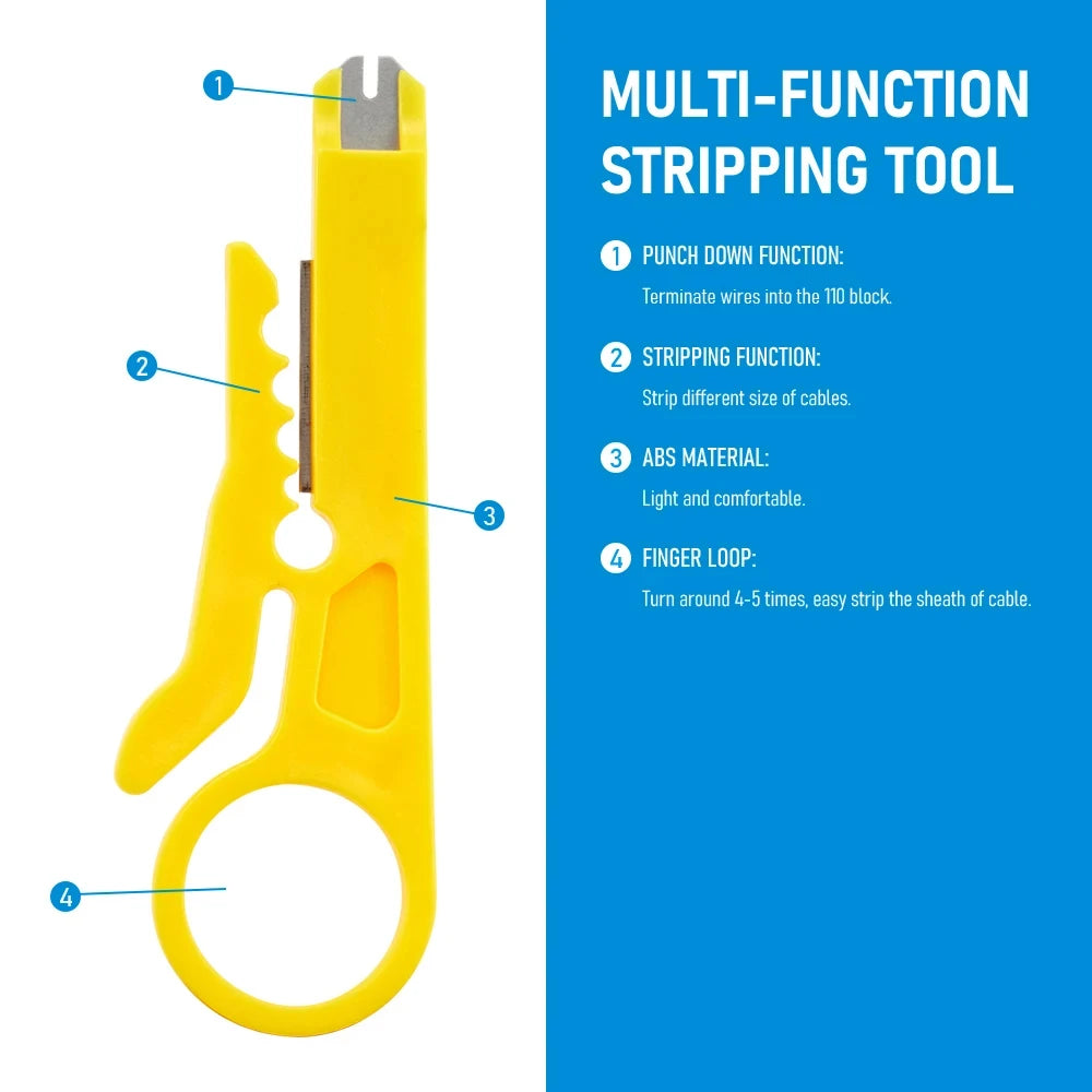 1PC Wire Stripper Knife Crimper Pliers Crimping Tool Cable Stripping Wire Cutter Multi Tools Cut Line Multifunctional Hand Tools