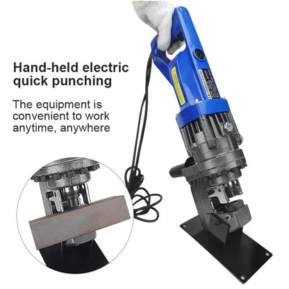 220V/110V Electric Handy Hydraulic Hole Puncher 900/1200W 6mm Knockout Punch Tool Angle Iron Channel Puncher Aluminum Iron Plate