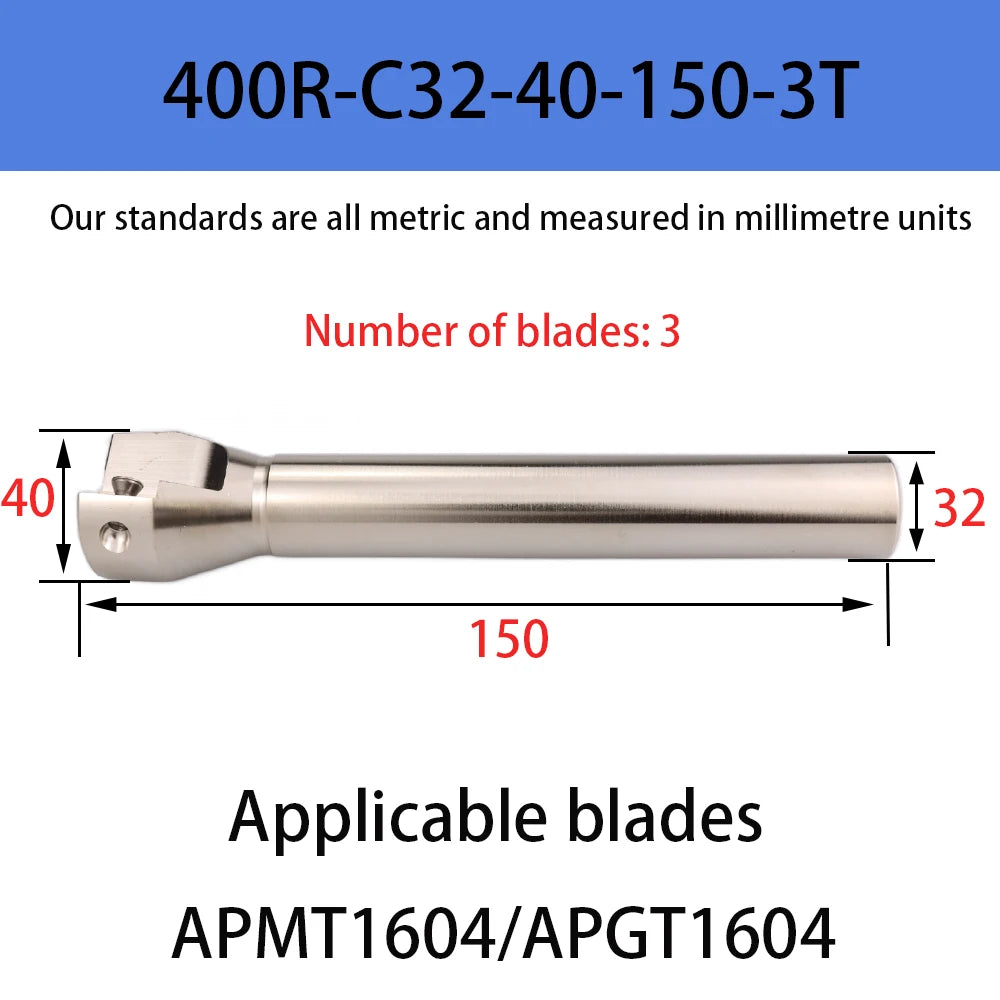 DMIX BAP400R EAP400R APMT1604 Milling Holder Cutterhead Shoulder Cutting Right Angle Precision Milling Cutter End Mill Holder