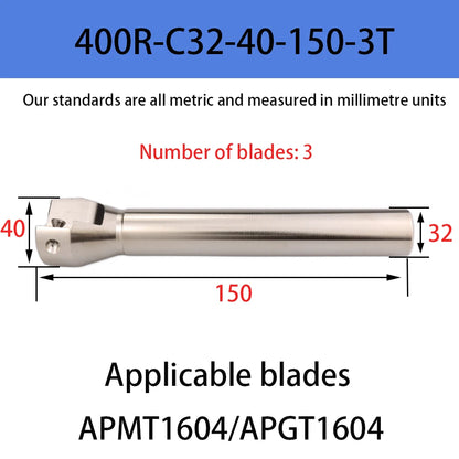 DMIX BAP400R EAP400R APMT1604 Milling Holder Cutterhead Shoulder Cutting Right Angle Precision Milling Cutter End Mill Holder