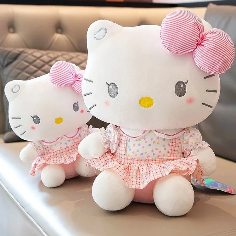 Sanrio Hello Kitty Anime Hello Kitty Stuffed Toys Plushier Soft Pillow Birthday Gifts For Girls Kawaii Hello Kitty Plush Dolls