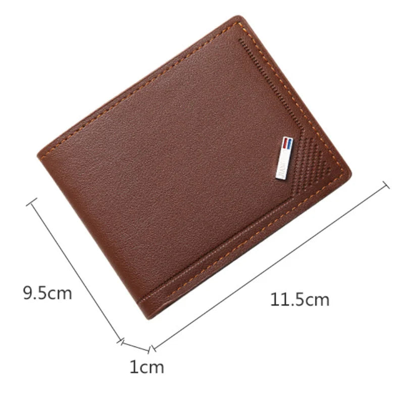 Male Youth Fashion Thin Multi Card Large Capacity Horizontal Business Wallet New Men's Wallet for Men