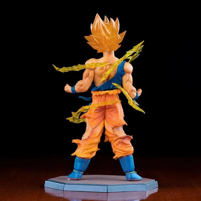 Hot Anime Dragon Ball Son Goku Super Saiyan Figure 17cm/6.69in Goku DBZ Action Figure Model Gifts Collectible Figurines for Kids