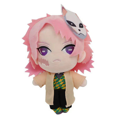 19cm Japan Anime Demon Slayer Akaza Rui Iguro Obanai Tanjirou Kamado Nezuko Agatsuma Zenitsu Plush Toys Doll Peluche Gift