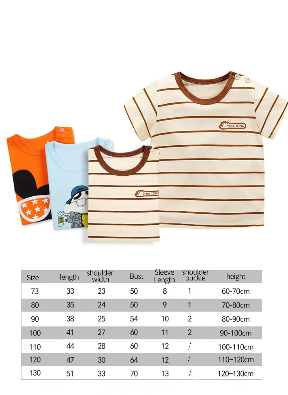 Summer Infant Newborn Baby Boys Clothes Children Clothing for Girls Kids T-Shirt Cotton Casual Clothes