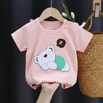 Summer Infant Newborn Baby Boys Clothes Children Clothing for Girls Kids T-Shirt Cotton Casual Clothes