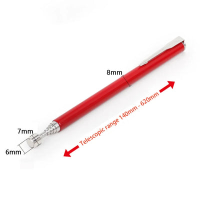 New Mini Portable Telescopic Magnetic Magnet Pen Handy Tool Capacity for Picking Up Nut Bolt Extendable Pickup Rod Stick