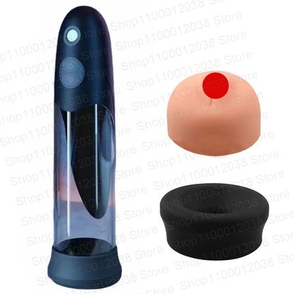 Hydrotherapy Electric Penis Pump Penis Enlargement Water Vacuum Pump For Men Penis Extender Cock Dick Pump Trainer Adult Sex Toy