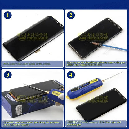 Mechanic IR10 PRO Degumming Set  OCA Mobile Phone LCD Screen Degumming Speed Regulation Small Electric Glue Remove Pen Tools