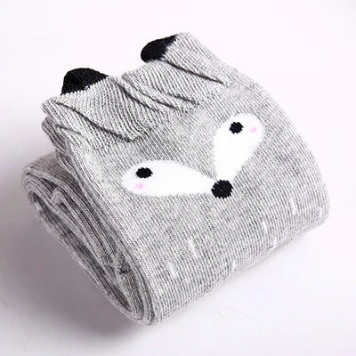 infant Child warmer ankle short lovely socks Cartoon Kids Knee High long cotton Baby cute Animal Over Knee Socks girls stockings