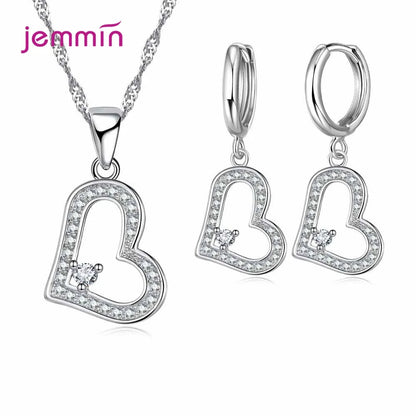 Super Deal Genuine 925 Streling Silver Jewelry Sets Women Girls Wedding Party Fine Jewelry Accessory Multiple Style