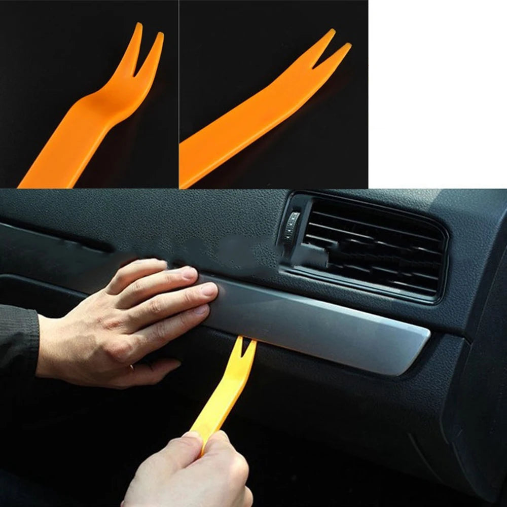 4pcs Car Door Clip Car Disassembly Tools Set Interior Plastic Trim Panel Dashboard Removal Tool DVD Stereo Refit Kits