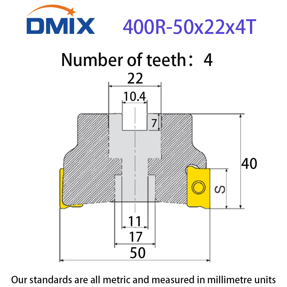 DMIX BAP400R EAP400R APMT1604 Milling Holder Cutterhead Shoulder Cutting Right Angle Precision Milling Cutter End Mill Holder