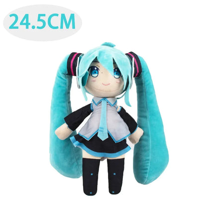 5PCS 20-29cm Hatsune Miku Plush Fuwafuwa Anime Kawaii Cute Cool Toys Dolls Plush Room Car Desk Decoration Birthday Gifts For Fan