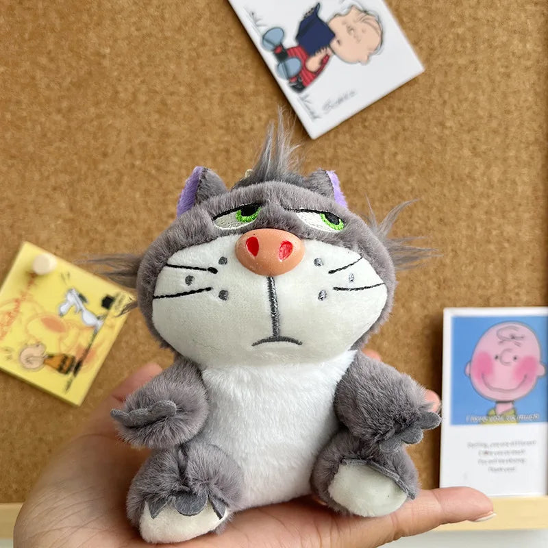 12cm 4 Colors Lovely Lucifer Plush keychain Doll Kawaii Bag Pendant Plush Stuffed Toy Backpack Pendant Birthday Gift For Childre