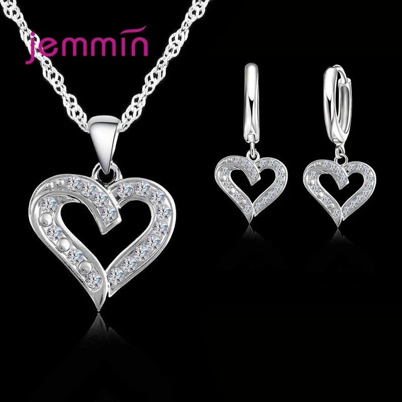 Super Deal Genuine 925 Streling Silver Jewelry Sets Women Girls Wedding Party Fine Jewelry Accessory Multiple Style